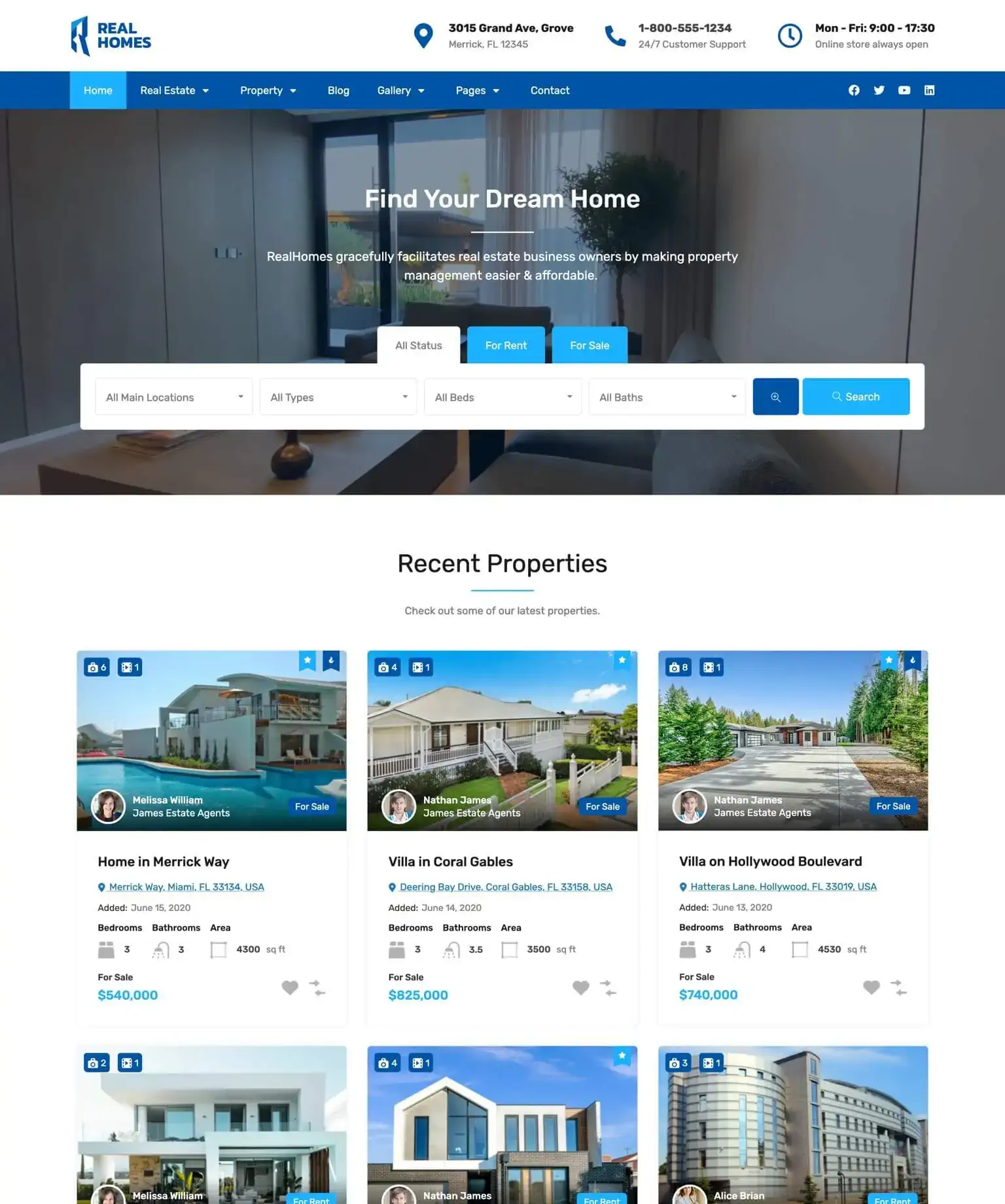 Création site web agence immobilière à Rabat